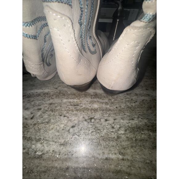 Sugar Tammy Women’s Blue And White Cowgirl Boots Size 10m SRB - Picture 6 of 6